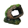 thumbnail image 4 of Decoración de acuario de barril Adorno de acuario Escondite de reptiles Decoración Escondite de betta Cueva de roca Casa Decoraciones de pecera Cueva S, 4 of 8
