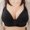 Black, variant on Frostluinai Overstock Items Clearance All !Plus Size Bras For Women Sports Bra Comfort Wirefree Shaper Bra No Rims Full Coverage Minimizer Bras Three Breasted Adjust Solid Color Bra