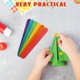 thumbnail image 2 of Luxshiny 100Set Popsicle Sticks Bulk Assorted Color Wood for Cake Pop Use, 2 of 7
