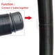 thumbnail image 5 of Riwesomey Conducto de ventilación de aire de 75mm, salida de tubo plano, conector de unión de escape resistente al desgaste, tubo de manguera de Vehículos, repuestos y accesorios Mis 1 PC Riwesomey VI022335-01B, 5 of 6