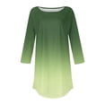 thumbnail image 4 of Womens Tops 3/4 Length Sleeve Tops Neck Casual Print Tunic T Shirts Three Quarter Length Tops Blouses For Women, 4 of 5