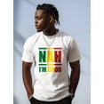 thumbnail image 1 of [Camiseta gráfica colorida] Camiseta gráfica - "NAH I'M GOOD" Ropa de verano para hombre con estampado colorido, 1 of 5