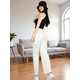 thumbnail image 3 of Pants Mujer Anchos Wide Legs Unicolor Acanalado Confort y Estilo, 3 of 5
