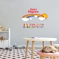 thumbnail image 2 of Kids Room Multicolored Rainbow Alphabet Daycare Peel and Stick Wall Decals - Custom Name Giant Wall Decal- Vinyl Sticker Decoration for Daycare Classroom or Playroom-Size : 10" x 7"., 2 of 4
