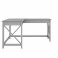 thumbnail image 3 of Pemberly Row 60W L Shaped Desk in Cape Cod Gray - Engineered Wood, 3 of 8