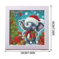 thumbnail image 2 of Christmas Diamond Art Kit, 7.09in Christmas printed canvas with Frame Holiday Craft Gift, 2 of 6