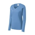 thumbnail image 1 of Gravity Threads T-Shirt à Manches Longues Anti-Humidité Col en V pour Femmes - Bleu CarolIne - Petit, 1 of 1