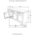 thumbnail image 7 of Harper 3-door Solid Reclaimed Wood Accent Cabinet Brown, 7 of 7