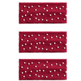 thumbnail image 1 of Diadema de punto elástico de perlas - Orejeras de diadema de punto de 3 piezas Cubierta de cabeza de corchet sólido Adepaton CPB-DE-LYY1054-6, 1 of 5