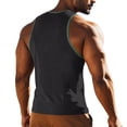 thumbnail image 4 of Garbnen Mens Summer Tank Top Vacation Crew Neck Mens Sleeveless Shirts Lightweight Gym Big and Tall Muscle Shirts Men with Pockets Black XXXL, 4 of 8