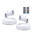 thumbnail image 1 of Mistaha LED Spotlight for Display Lighting with Remote Control and Adjustable Angles - Energy Efficient Jewelry Showcase Wall Lamp, TL005-SIN Battery Version (2 Lamps with 2 Remotes), 1 of 6