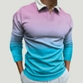 thumbnail image 2 of Vedolay Men's Polo Shirts 2023 Fall Printed Tunics Top Plus Size for Men C,2XL, 2 of 5