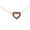 GOLD-SILVER \ GARNET, variant on Athra Women's Heart Open Necklace With Extension, Gold-Silver Garnet,OS - US