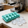 thumbnail image 5 of Heart-Shaped Silicone Ice Cube Tray – Miyuadkai 10-Cavity Mold for DIY Baking, Cookies & Cakes, Light Green Flexible Mold for Easy Demolding, Spring Baking Essential for Easter Treats, 5 of 8