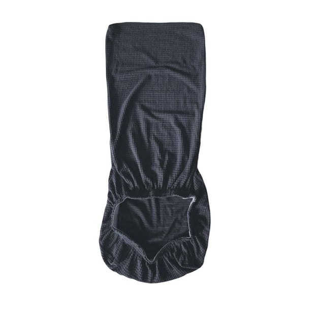 Funda de silla semienvuelta, práctica y cómoda, funda protectora para sillas Gris oscuro