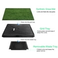 thumbnail image 3 of Moclever Puppy Potty Training Grass Pad 25x20in Dog Pee Pad for Small Medium Dogs Indoor Outdoor Use, 3 of 10
