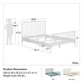 thumbnail image 4 of Rowan Valley Linden Kids’ White Full Size Bed, 4 of 8