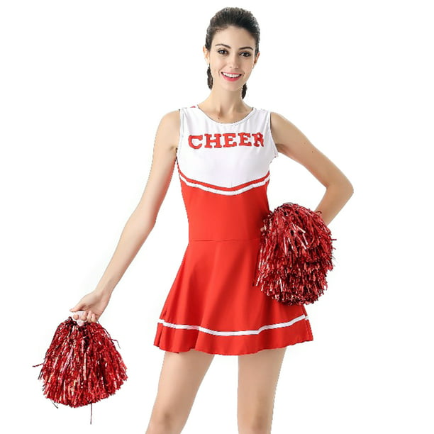 huoge Women's Cheerleader Costume, Cheerleading Role Play Outfit Set, Sexy  Cheer Leader Cosplay Dress for Musical Party Halloween 