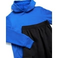 thumbnail image 5 of Quad Seven Boys' Fleece Jogger Set - 2 Piece Basic Solid Pullover Hoodie and Cargo Sweatpants (Size: 8-18), 5 of 7