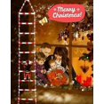 thumbnail image 3 of Christmas Ladder Lights, 9.9Ft Santa Claus Climbing Lights, 338 LED, 8 Modes, Timer Memory Function, Mains Powered for Indoor Outdoor Xmas Tree Balcon, 3 of 5