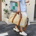 thumbnail image 3 of Bolsa de viaje de lona, bolsa deportiva y de fitness de gran capacidad, moderna y ligera, para viajes de negocios de corta distancia, 3 of 6