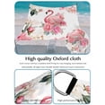 thumbnail image 4 of Flamingos Rose Sun Shade Sail 8' x 10', Pink Watercolor Floral Spring Nature Rectangle Outdoor Sunshade Canopy, Waterproof UV Block Patio Covers for Garden Yard Beach, 4 of 9