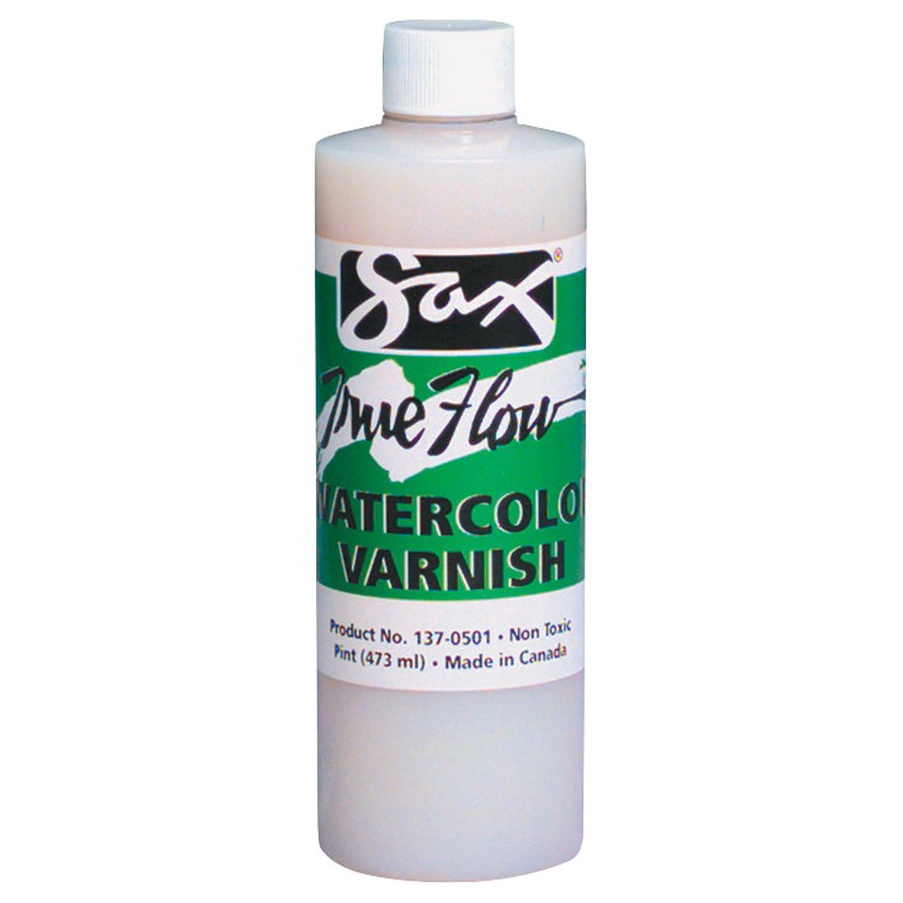 Sax True Flow NonToxic Waterproof Watercolor Varnish, 1 pt Bottle