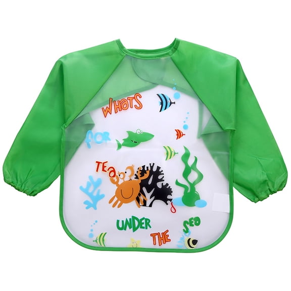 Toddler Long Sleeve Baby Bibs Waterproof Sleeved Bib Soft Cartoon for Girls Boys Fawn And Foster Plain Bibs Baby One Feeding Smock Baby Walls Insulated Bibs for Kids Snap Bibs Baby Bibs Science Baby