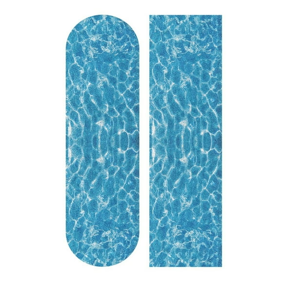 33.1" x 9.1" Skateboard Grip Tape Diamond Grit Surface, Heavy-Duty PVC Backing Non Slip Ease to Apply Water Texture