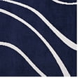 thumbnail image 4 of Modern Contemporary Urban Design Living Lounge Room Area Rug Runner Floor Carpet, Fabric, Multi Navy Blue, 4 of 6