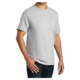 thumbnail image 4 of Mens Essential Cotton/Polyester T Shirt with Pocket Ash 2XL, 4 of 6