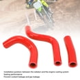 thumbnail image 3 of Silicone Radiator Coolant Hose for KX80 1998-2000 for KX85 2001-2013 for KX100 1998- 2013, 3PCS Silicone Radiator Coolant Hose Pipe Kit Stable Connection Leak Proof Heat Resistant, 3 of 7