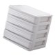 thumbnail image 5 of Cajón de Plástico para Cosméticos, Organizador de Maquillaje, Caja de Almacenamiento de Maquillaje, Contenedor para Ataúd de Uñas, Caja de Almacenamie 4 niveles blanco Soledad Organizador cosmético del maquillaje, 5 of 7