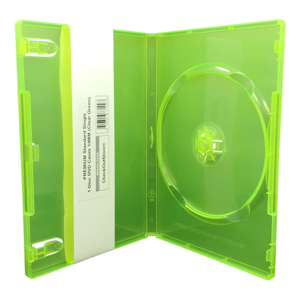 (10) CheckOutStore Premium Standard Single 1Disc DVD Cases 14mm (Clear