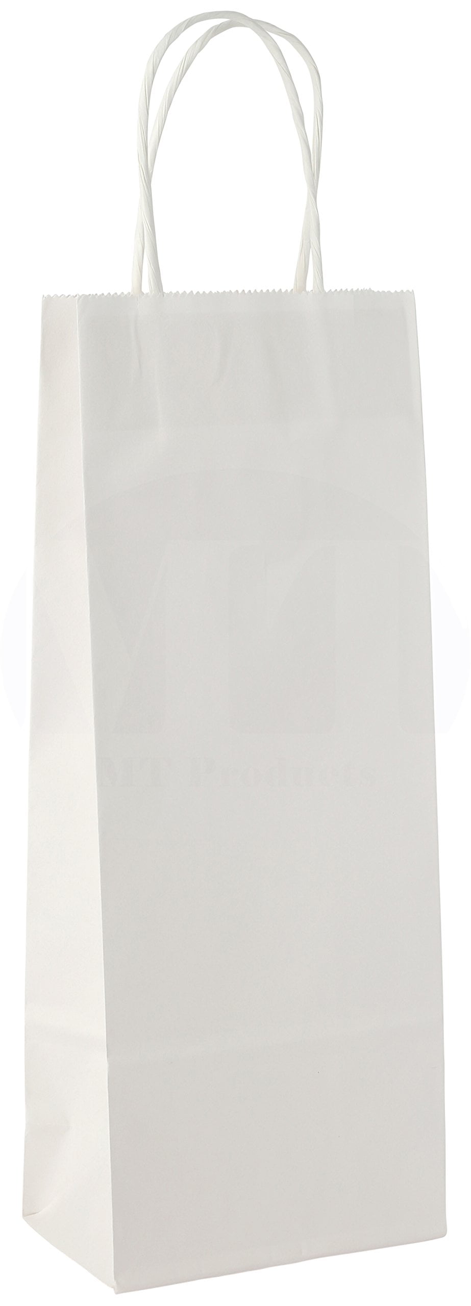BagDream Kraft Paper Bags 5.25x3.25x13 Inches 50Pcs Wine Bags Paper Gift Bags Kraft Bags Retail Bags Party Bags White Paper Wine Bags with Handles Bulk 