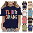 thumbnail image 2 of EnJoCho 3th Grade First Day of School T-Shirts Back-to-School Shirts for Kids Short Sleeve Preschool Kindergarten Summer Tees Elementar𝗒 School Grade Leve𝗅 Shirts, 2 of 6