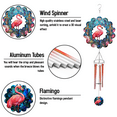 thumbnail image 4 of 89Bloom Flamingo Yard and Garden Wind Spinner, Unique 3D Hanging Flamingo Wind Spinner, 4 of 6