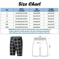 thumbnail image 6 of Pxiakgy mens shorts Male Summer Casual Slim Plaid Printed Shorts Zipper Fly Semi Elastic Waist Pocket Shorts Men Casual Shorts Black + 3XL, 6 of 6