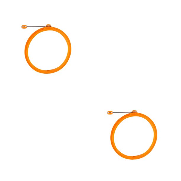 Wosthever Molde antiadherente para huevos fritos, fabricante de sándwiches de huevos para el desayuno, molde de silicona para freír huevos, molde naranja 2piezas Wosthever CBP099684