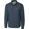 thumbnail image 2 of Men's Cutter & Buck Heather Navy West Michigan Whitecaps Big & Tall Rainier PrimaLoft Eco Insulated Quilted Button-Up, 2 of 3