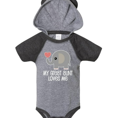

Great Aunt Loves Me Elephant Infant Creeper