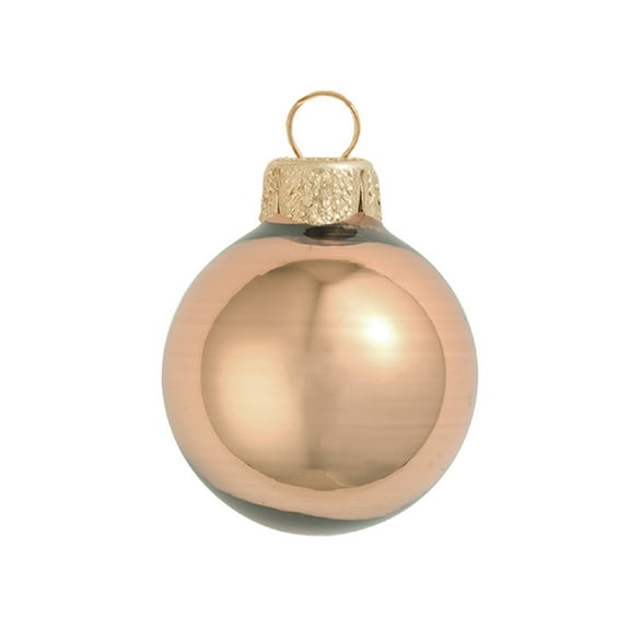 Whitehurst Shiny Finish Glass Christmas Ball Ornament - 7" (180mm) - Chocolate Brown
