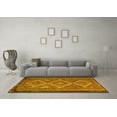thumbnail image 3 of Ahgly Company Machine Washable Indoor Square Persian Yellow Traditional Area Rugs, 3' Square, 3 of 4