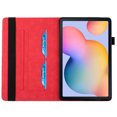 thumbnail image 7 of Galaxy Tab S6 Lite 10.4" Case (Molde SM-P610 or SM-P615) -  TECH CIRCLE [Synthetic Leather/Silicone] Composite Flip Case Protective Stand Classic Cover for Women Men with Card Holder (Red), 7 of 7