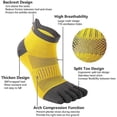 thumbnail image 2 of RV Lot de 3 paires de chaussettes de sport respirantes anti-ampoules pour la course, la gym ou le quotidien, 2 of 5