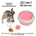thumbnail image 3 of KE WOOW CAJA DE ARENA para Gatos ABIERTO, Arenero para Gato Grande con pared y Marco, Orinal Arena para Gato, Serie Areneros Abiertos, Inodoro para conejos, AZUL KE WOOW  Arenero Abierto, con marco superior, 3 of 10