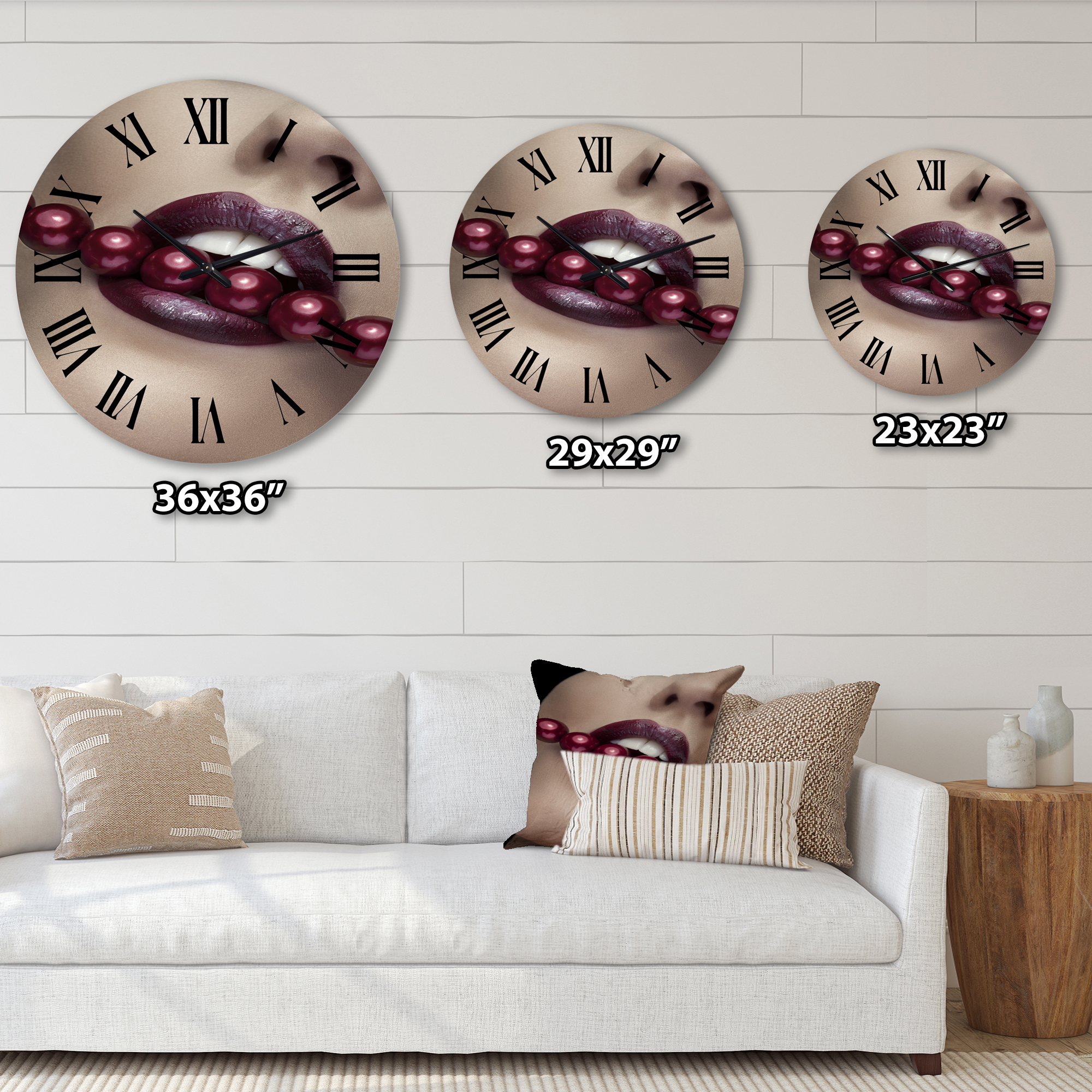 Designart 1 in Modern,Contemporary Wall Clock