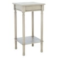 thumbnail image 3 of SAFAVIEH Tinsley Solid Rustic Square Accent Table, Greige, 3 of 7