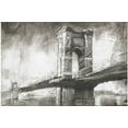 thumbnail image 2 of Harper, Ethan 18x13 Black Ornate Wood Framed with Double Matting Museum Art Print Titled - Historic Suspension Bridge I, 2 of 4