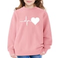thumbnail image 6 of YunPes Girls' Sweatshirts Winter Children's Retro Print Sweatshirts Long Sleeves Comfortable and Cute Sweatshirts 4t Sweaters Boys, 6 of 7